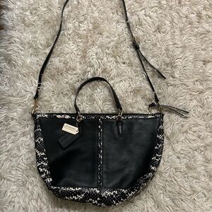 Coach Bleeker Cooper Satchel Python embossed leather